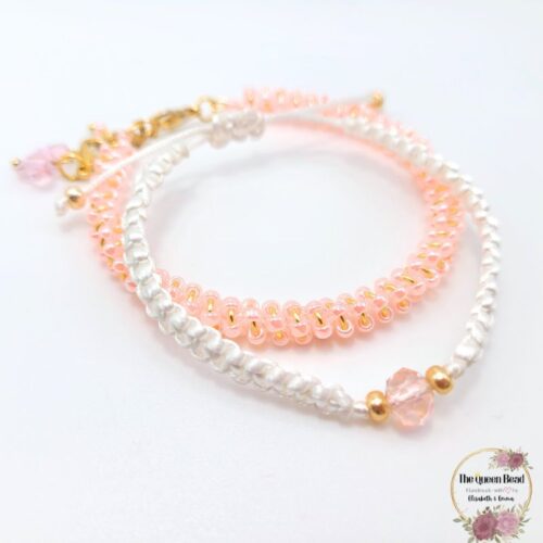 Pretty in Pink Collection Bracelets at The Queen Bead