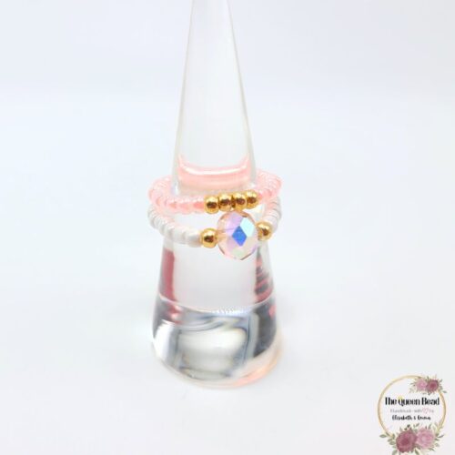 Pretty in Pink Collection Rings at The Queen Bead