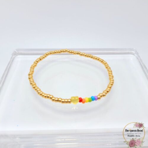 Under the Rainbow Beaded Bracelet at The Queen Bead